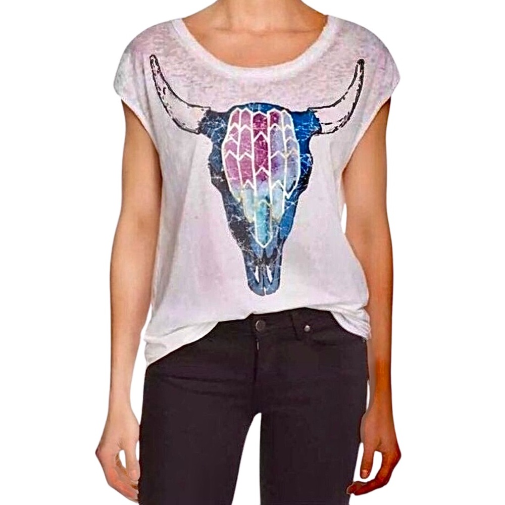 CHASER Longhorn‎ Skull Tee